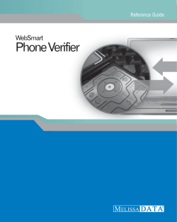 Phone Verifier - Melissa Data Corp.