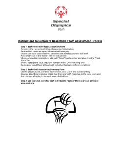 Basketball Team Assessment