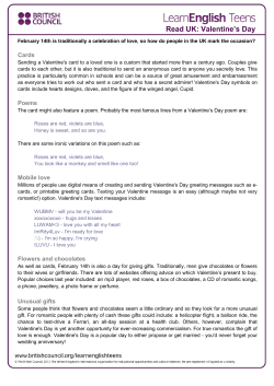 Read UK: Valentine`s Day