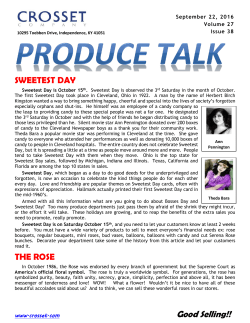 SWEETEST DAY - Crosset Company