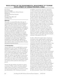 REGULATIONS ON THE ENVIRONMENTAL MANAGEMENT OF