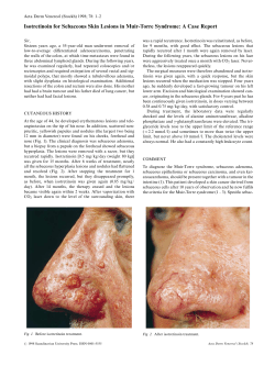 Isotretinoin for Sebaceous Skin Lesions in Muir