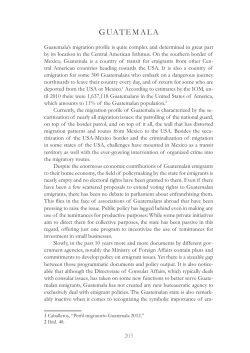 Emigrant Policies in Latin America and the Carribbean