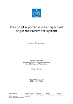 Design of a portable steering wheel angle measurement