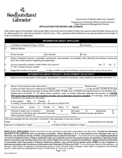 Form - Municipal Affairs and Environment