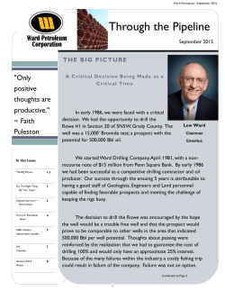 September 2015 - Ward Petroleum