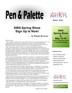 March - Society of Washington Artists