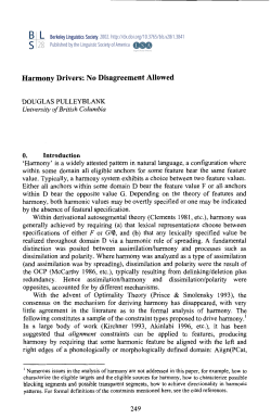 Harmony Drivers: No Disagreement Allowed