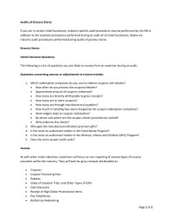 Audits of Grocery Stores