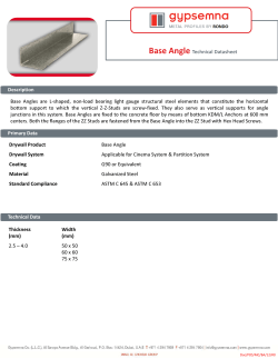 Description Primary Data Base Angle Technical Datasheet Base