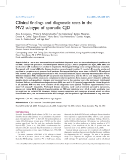 Clinical findings and diagnostic tests in the MV2