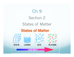 Section 2 States of Matter