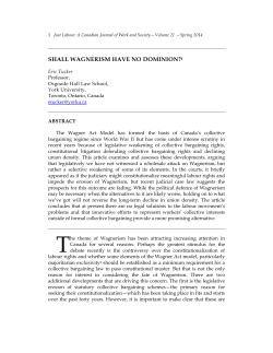 shall wagnerism have no dominion?1 - Just Labour