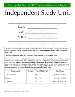 ENG2D ISU