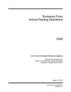 Emissions from animal feeding operations