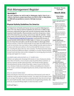 March 2016 - CTC Faculty Staff