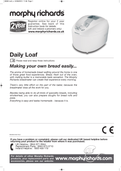 Daily Loaf - Morphy Richards