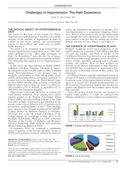Challenges in Hypertension: The Haiti Experience