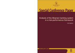 Analysis of the Albanian banking system in a risk