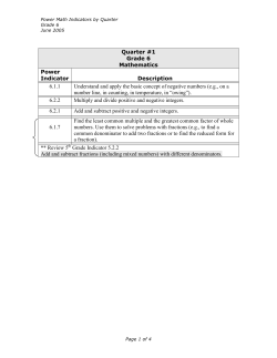 Math Curriculum - Noblesville Schools