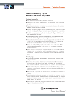 Qualitative Fit Testing Tips for N95 Respirators