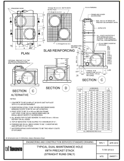 T-701.013-3 Dual Concrete MH with Precast Stack (Straight Runs