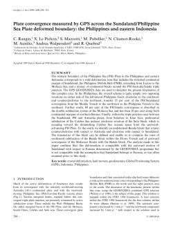 Plate convergence measured by GPS across the