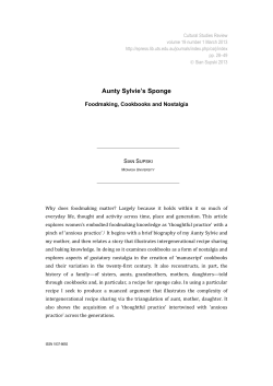 Aunty Sylvie`s Sponge