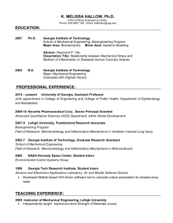 CV - UGA College of Engineering