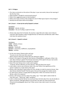 Act II – Prologue. 1. The chorus comments on the action of the play