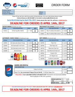 order form - Birmingham Corporate Challenge