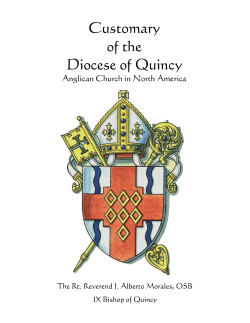 Customary - Diocese of Quincy