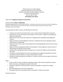 Indigenous Peoples of Turtle Island-Lesson Plan