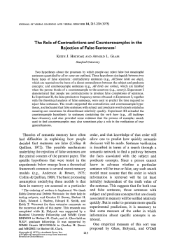 The Role of Contradictions and Counterexamples in the Rejection of