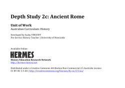 Depth Study 2c: Ancient Rome