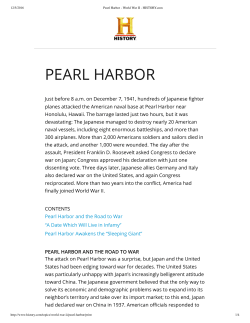 Pearl Harbor - World War II