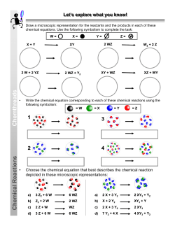 Chemical Reactions Chemthreads