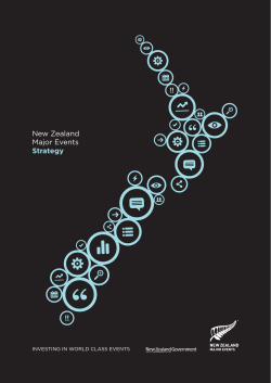 New Zealand Majo Events Strategy