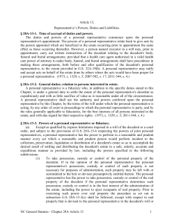 NC General Statutes - Chapter 28A Article 13 1 Article 13