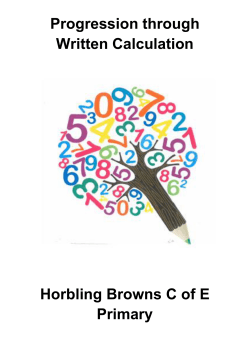 Stage 2 Multiplication - Browns C of E Primary School