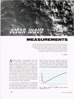 OCEAN WAVE MEASUREMENTS