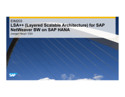 SAP NetWeaver BW LSA++