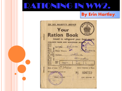rationing in ww2. - Haydonleigh Primary School