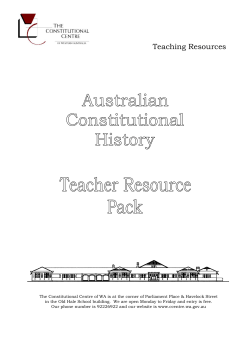 Teaching Resources - Constitutional Centre