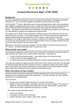 Inclosure Maps - Gloucestershire County Council