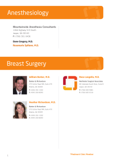 Anesthesiology Breast Surgery