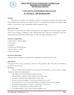 Hydrometer Test - IIT Gandhinagar