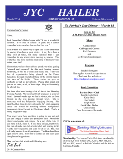 jyc hailer - Juneau Yacht Club