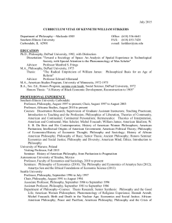 Curriculum Vitae - SIU - Southern Illinois University