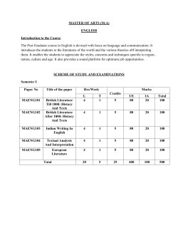 to Scheme of Study and Examinations